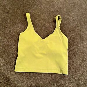 Green lululemon align tank size 2